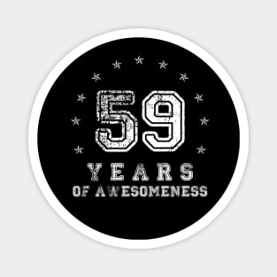 Vintage 59 years of awesomeness Magnet